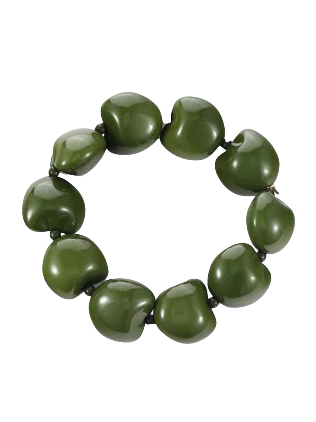 Armband - Hearts Dark Green