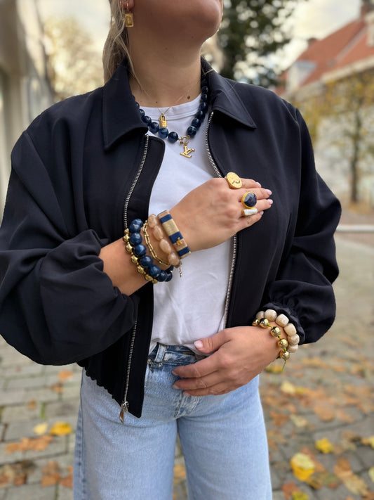 Exclusive Vintage Limited Edition Necklace -Blue LV