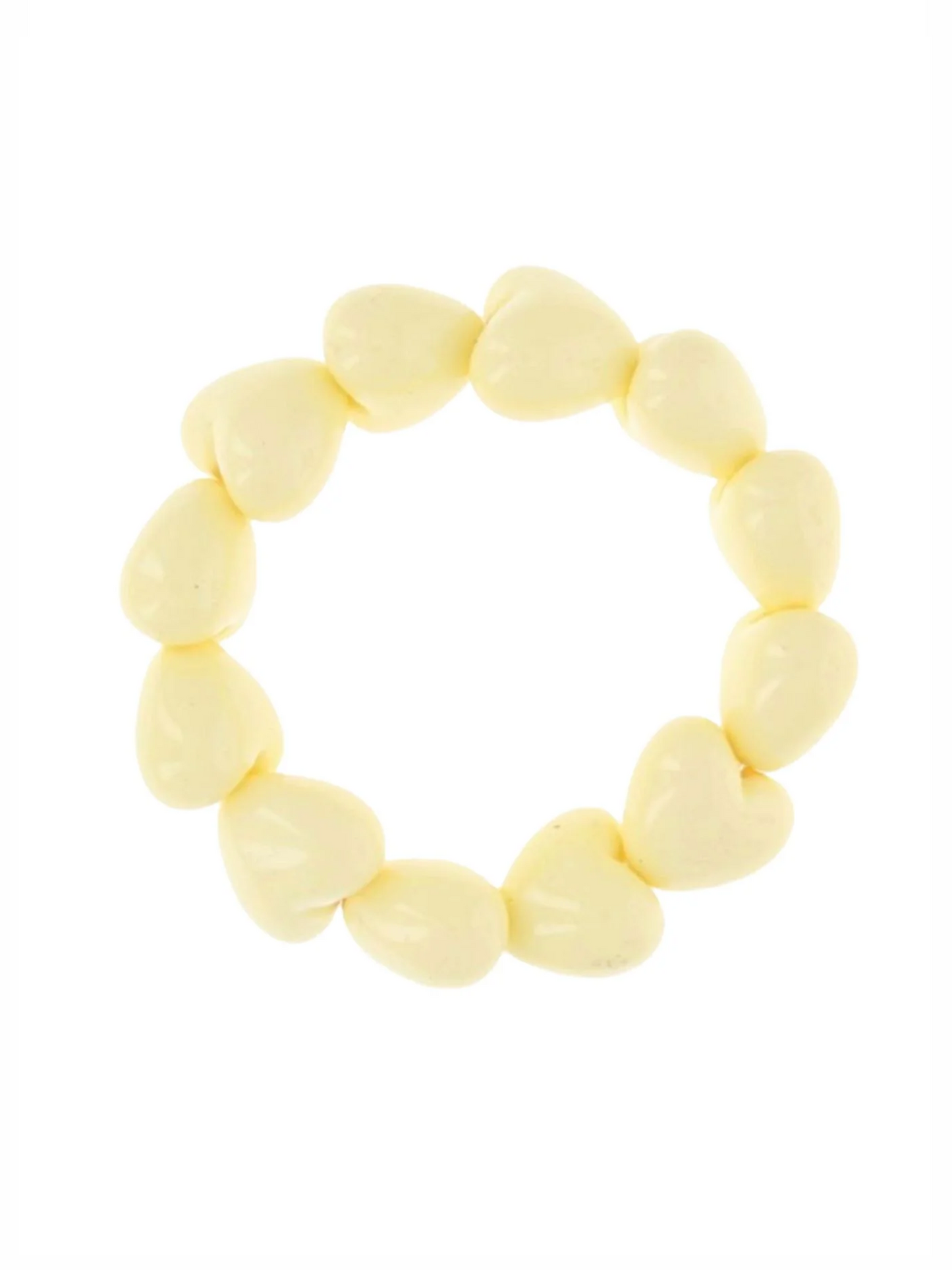 Armband - Hearts Pastel Yellow