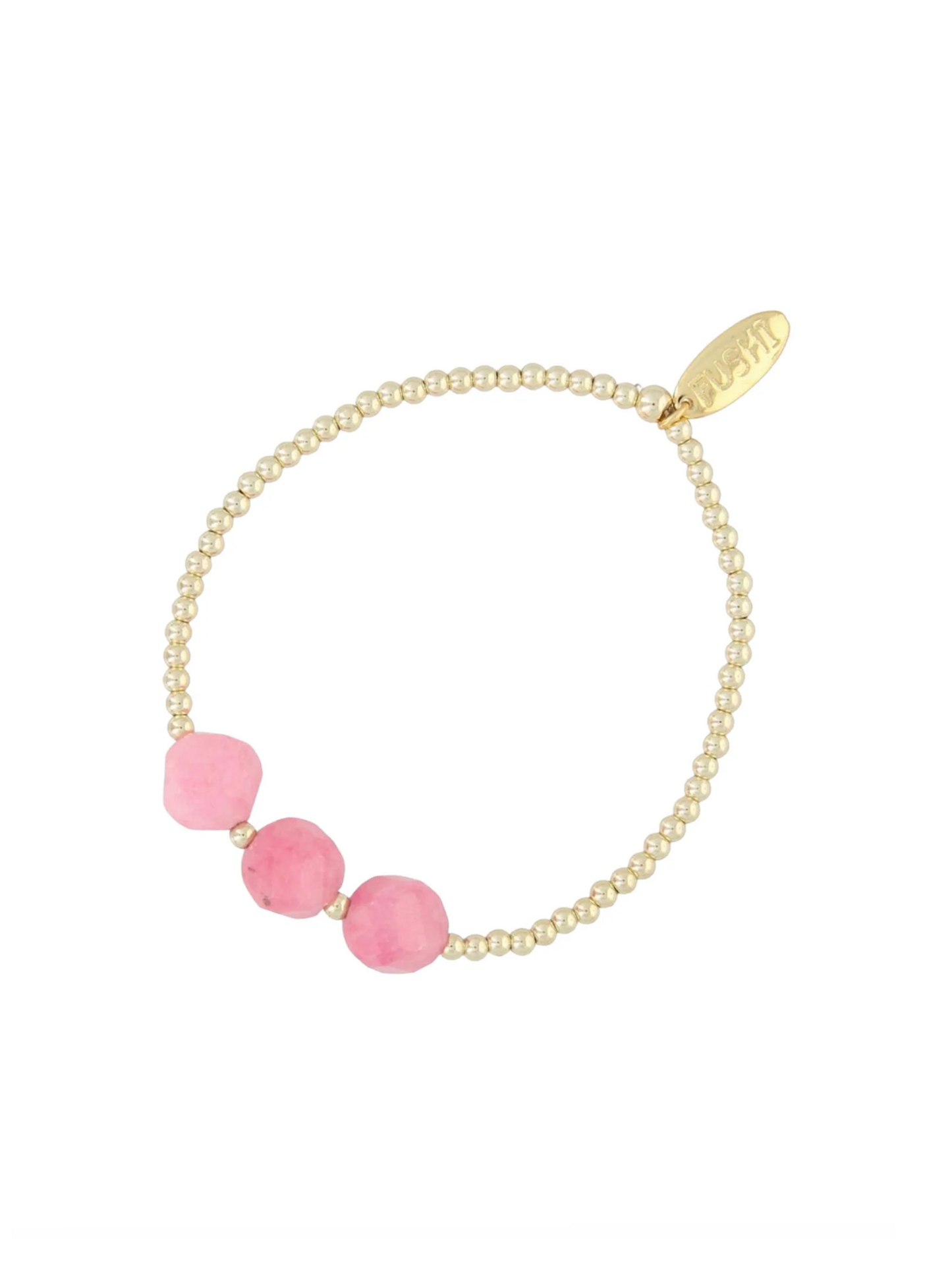 Armband - Old Pink Three Stones