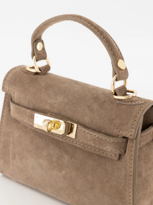 Grace Bag Suède - Taupe