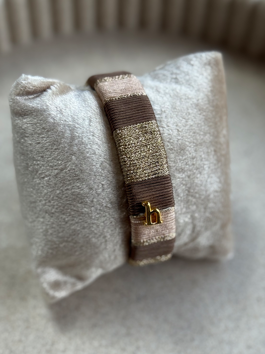 HEBBENN Armband - Taupe/Sand