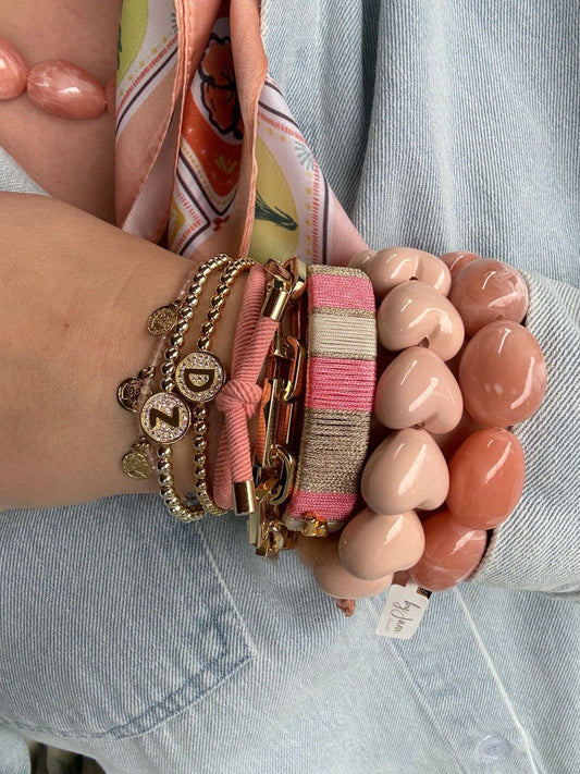 HEBBENN Armband - Peach/Beige