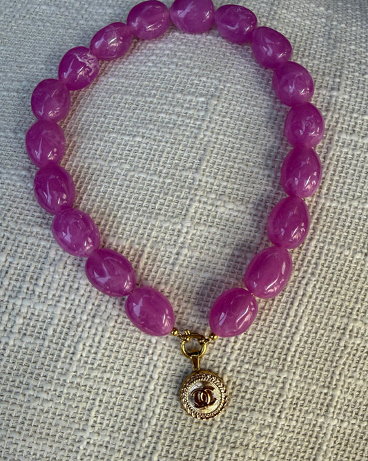 Exclusive Vintage Limited Edition Necklace - Semmy Pink