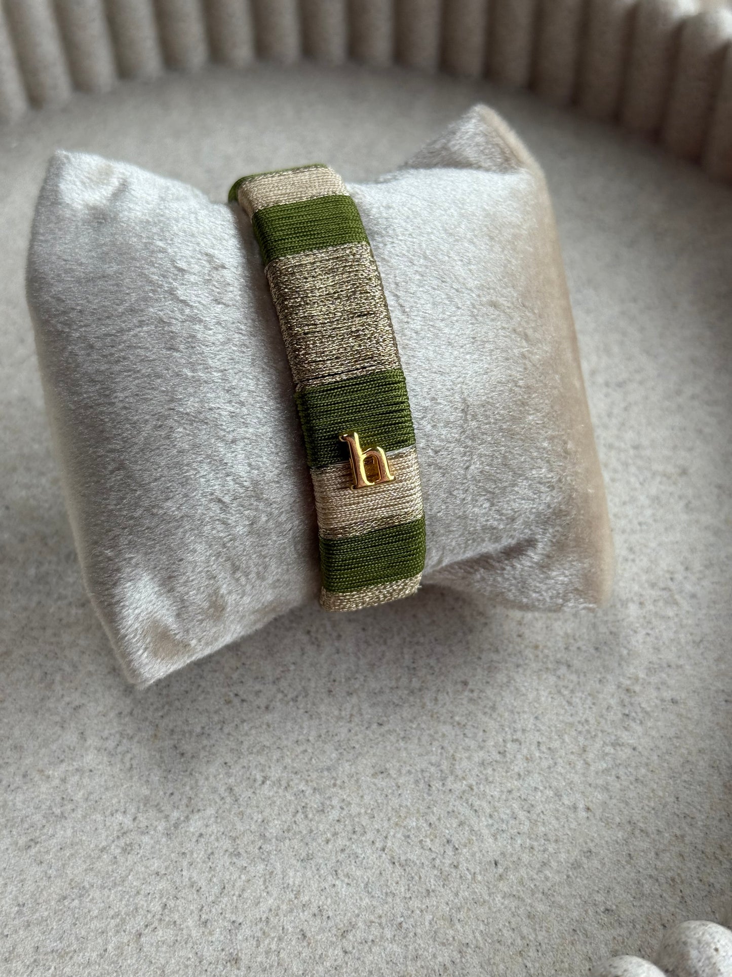 HEBBENN Armband Pistachio green-Sand