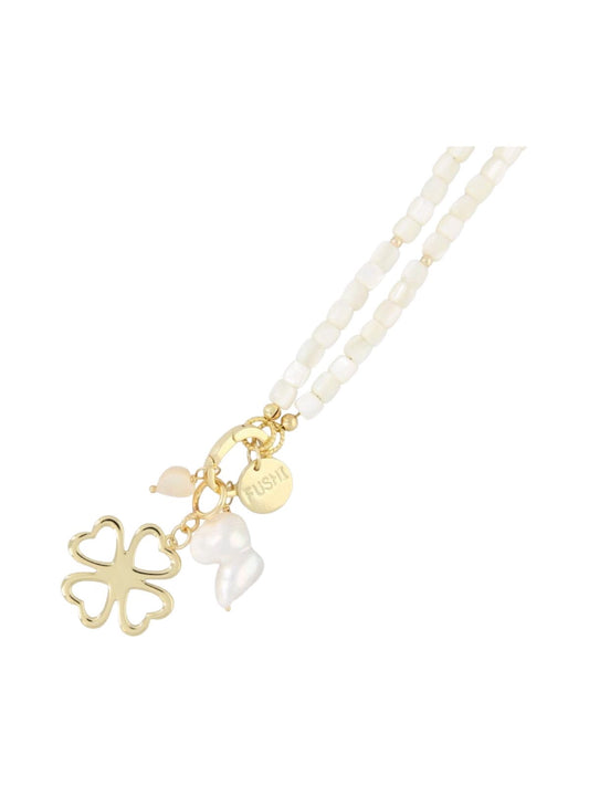 Ketting - Lucky Clover White