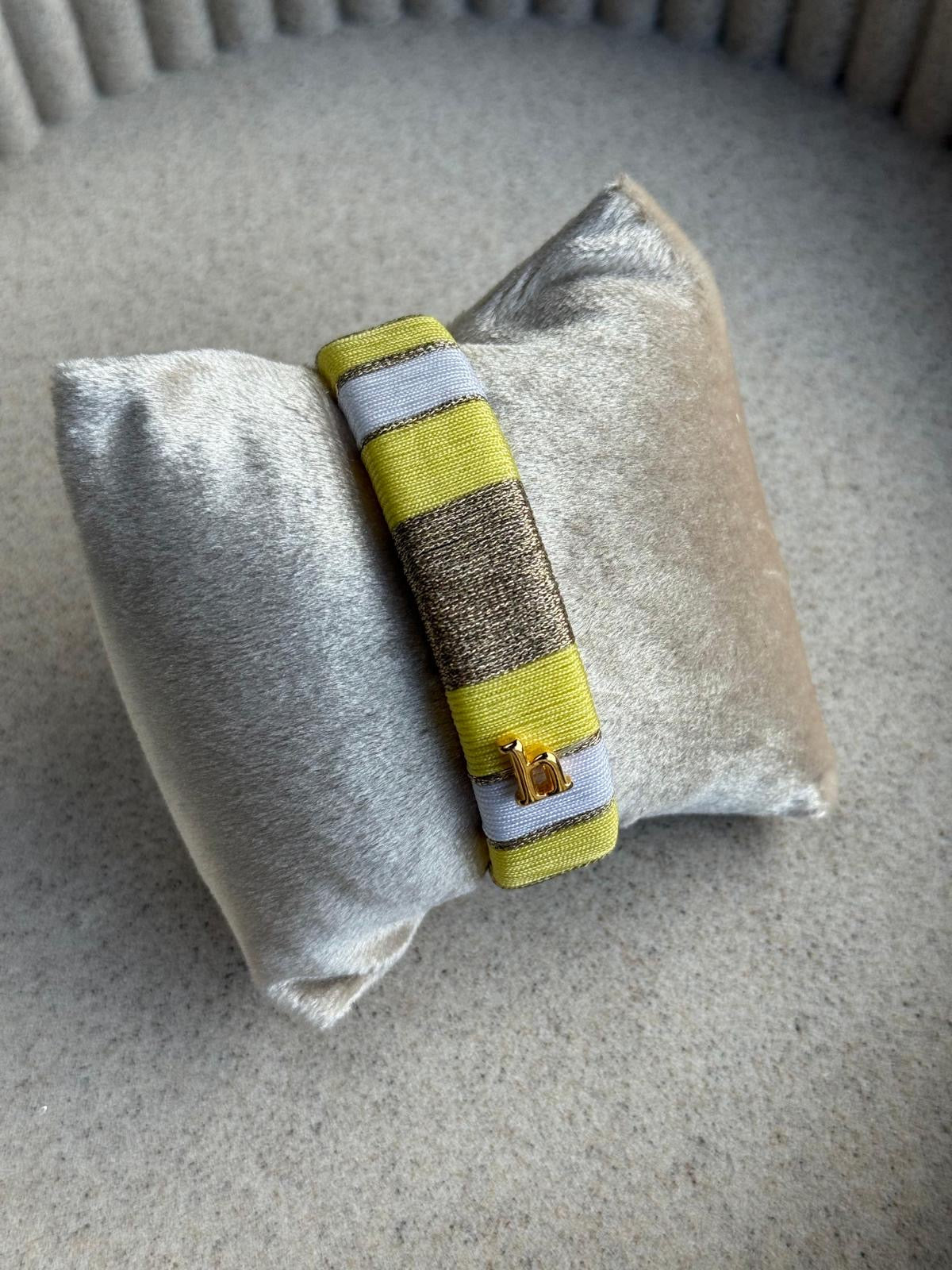 HEBBENN Armband - Yellow/White