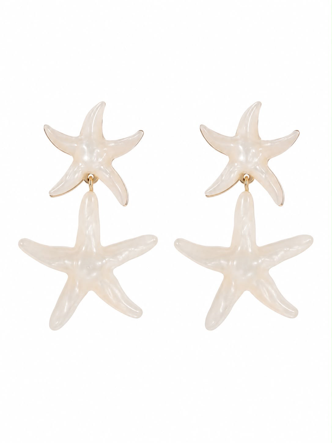Oorbellen Starfish - White