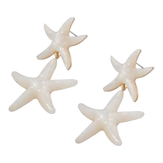Oorbellen Starfish - White