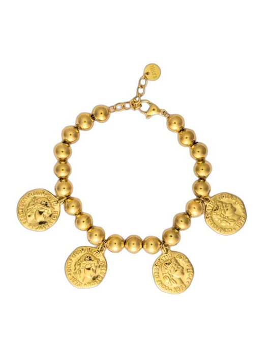 Armband - Big Golden Coins