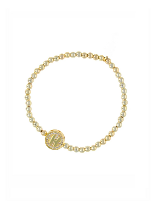 Armband - Initial H Gold