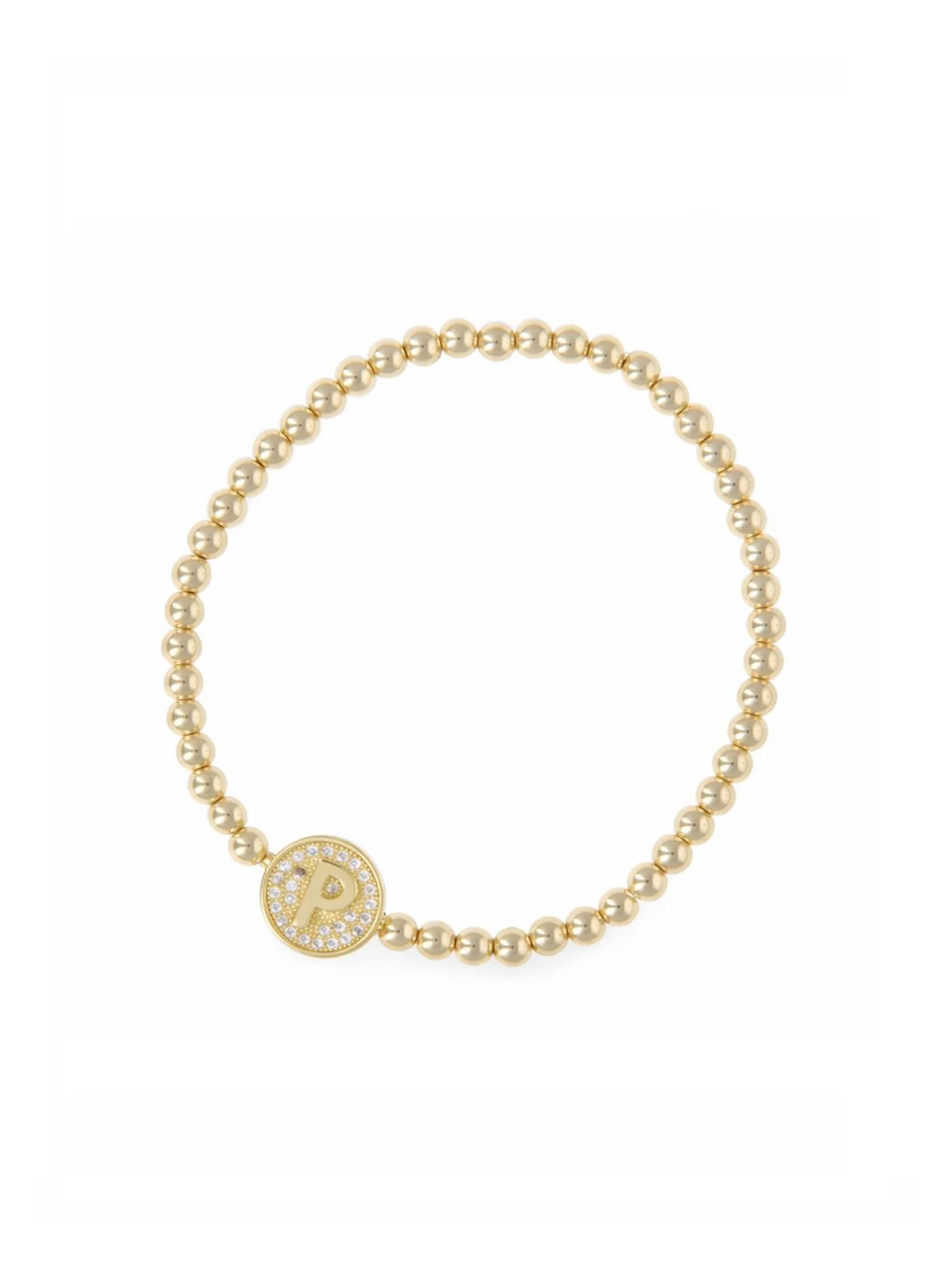 Armband - Initial P Gold
