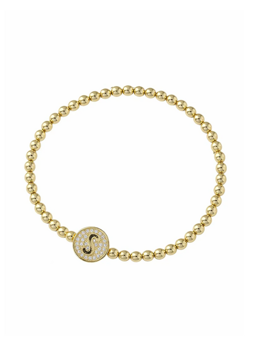 Armband - Initial S Gold