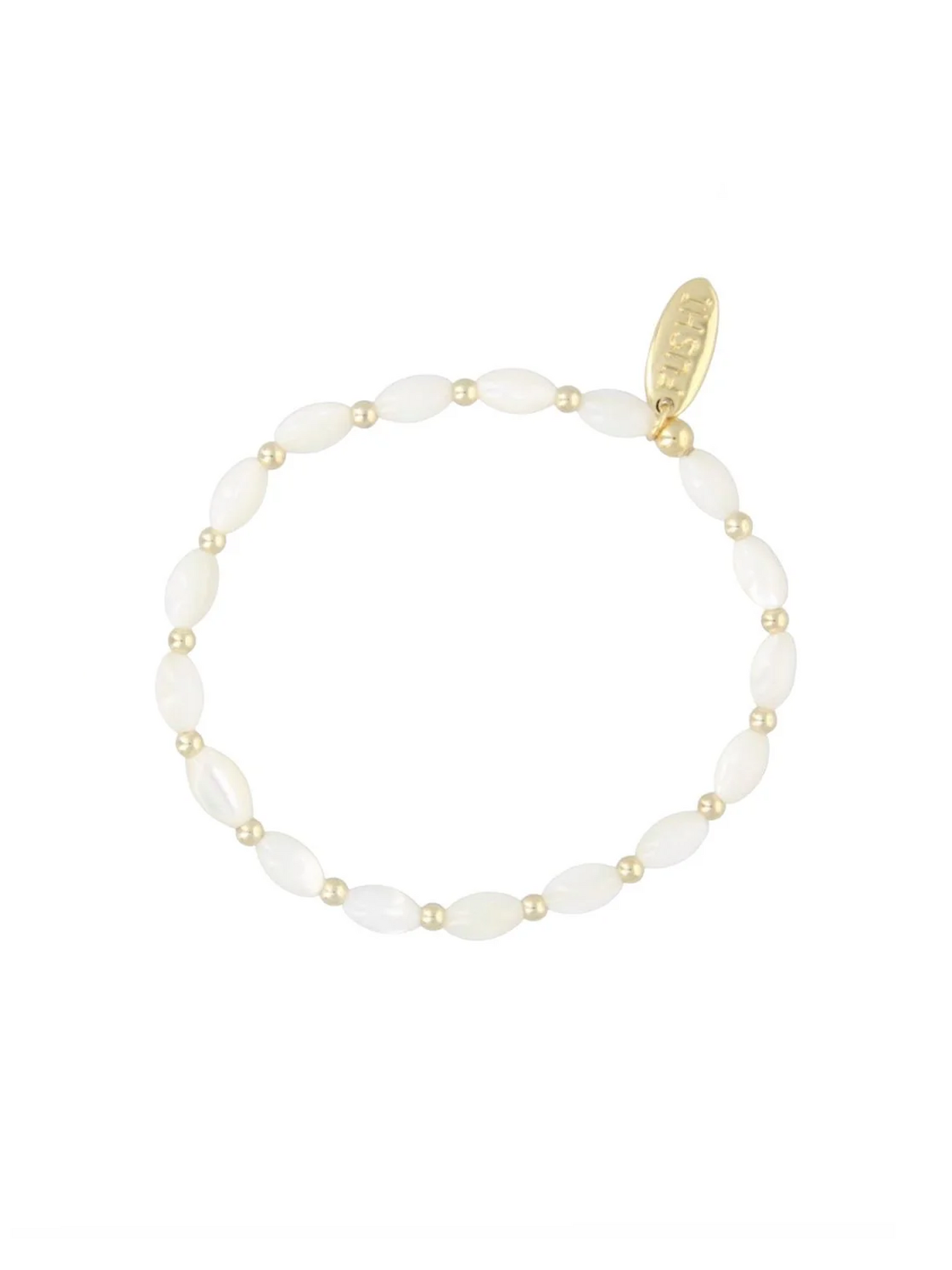 Armband  -  Milky Stone Gold