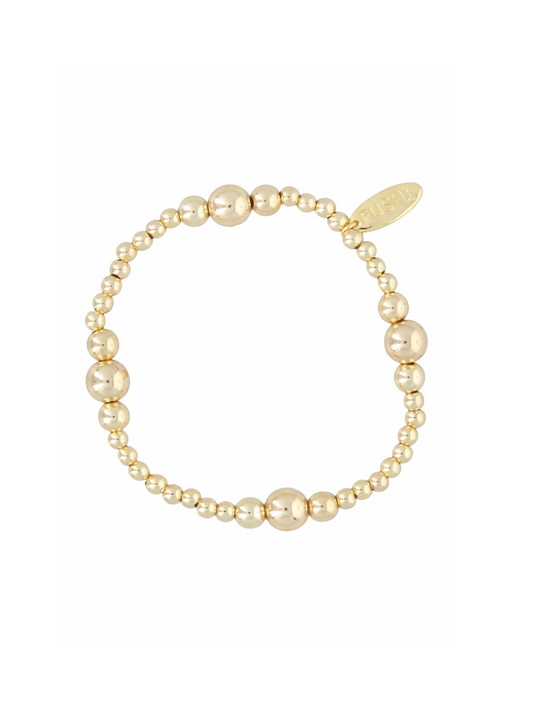 Armband 3 Beads x4 - Gold