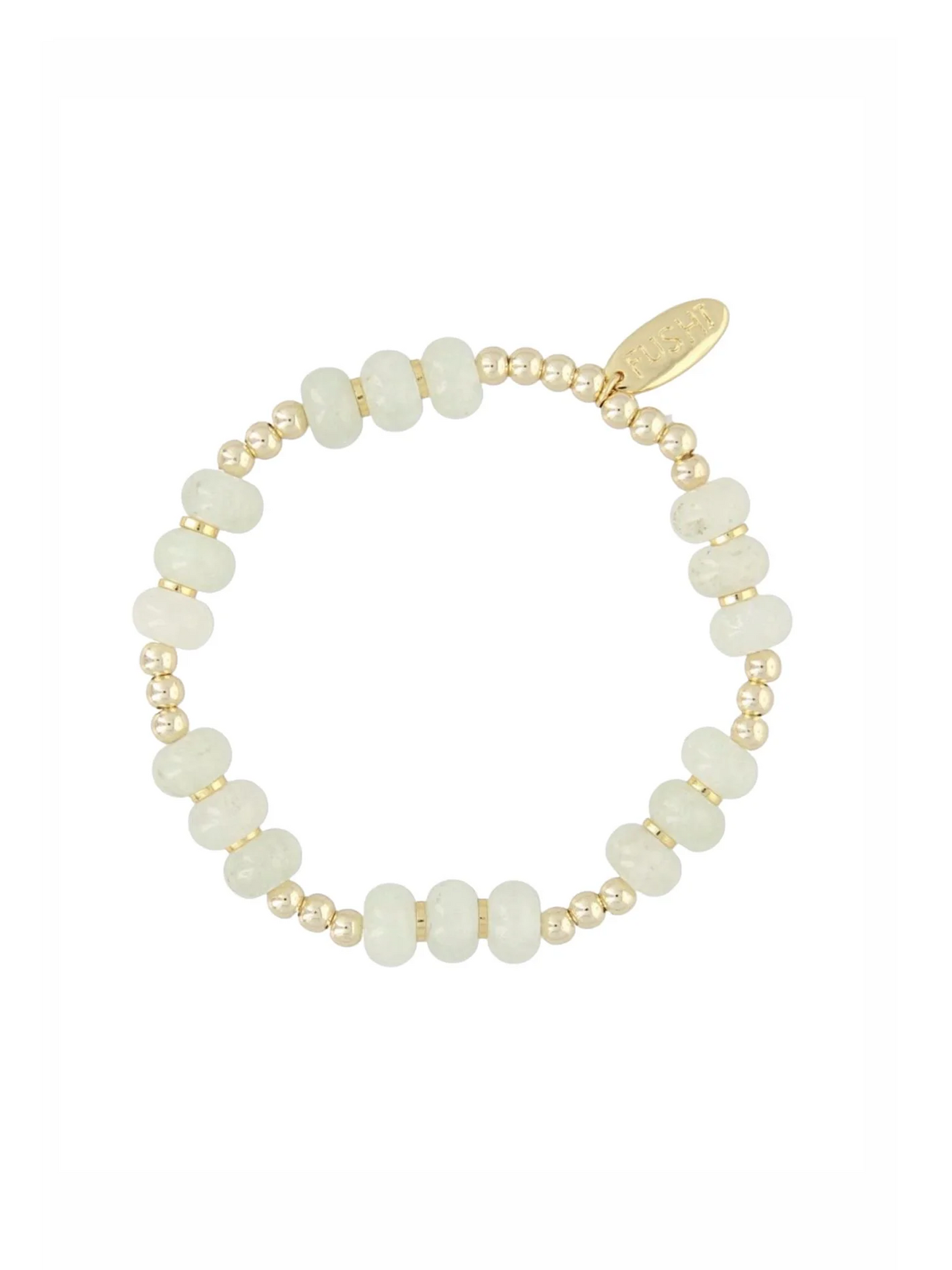 Armband Barrel Beads - Soft Jade