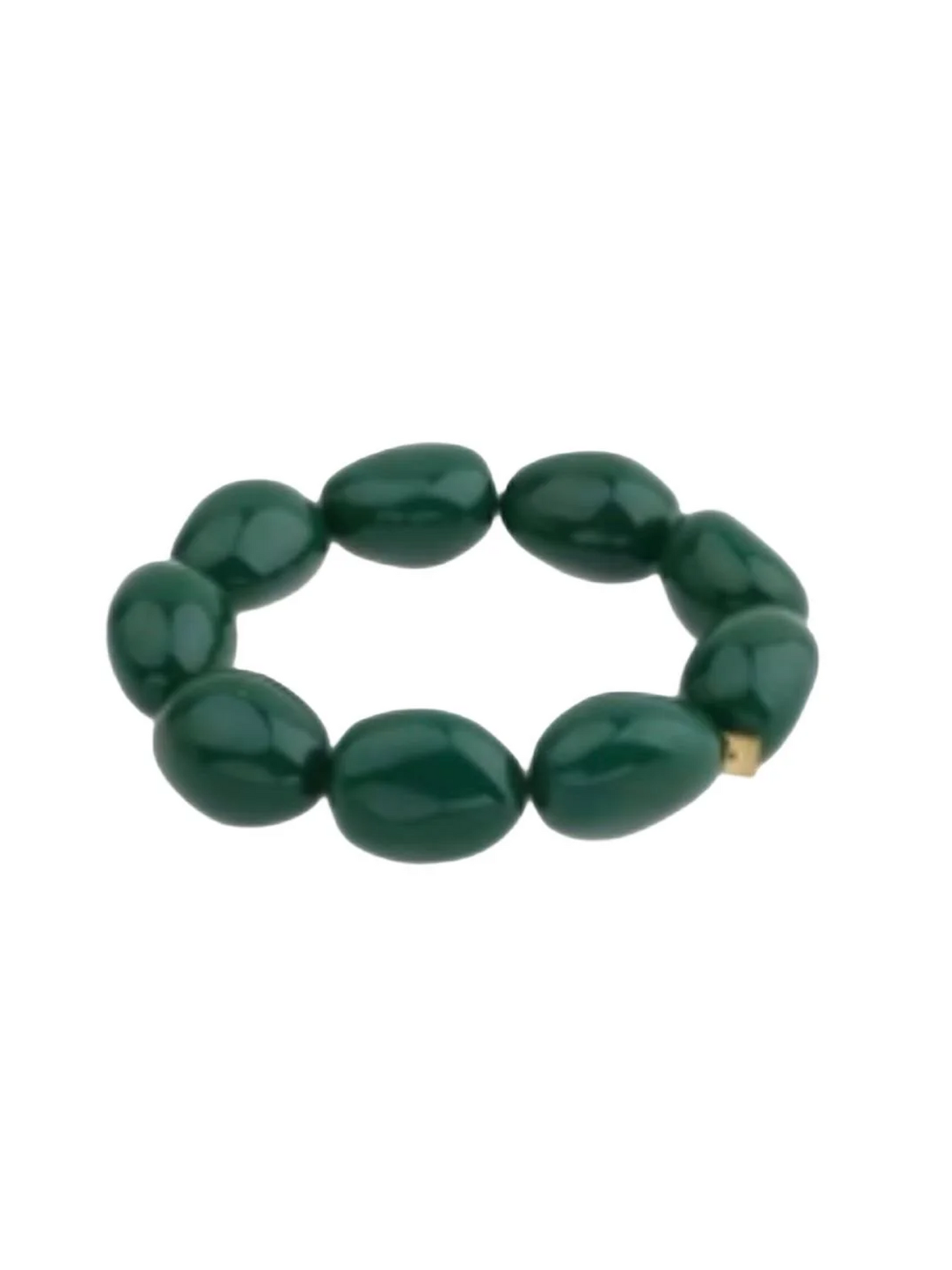 Armband Beads Bold - Dark Green