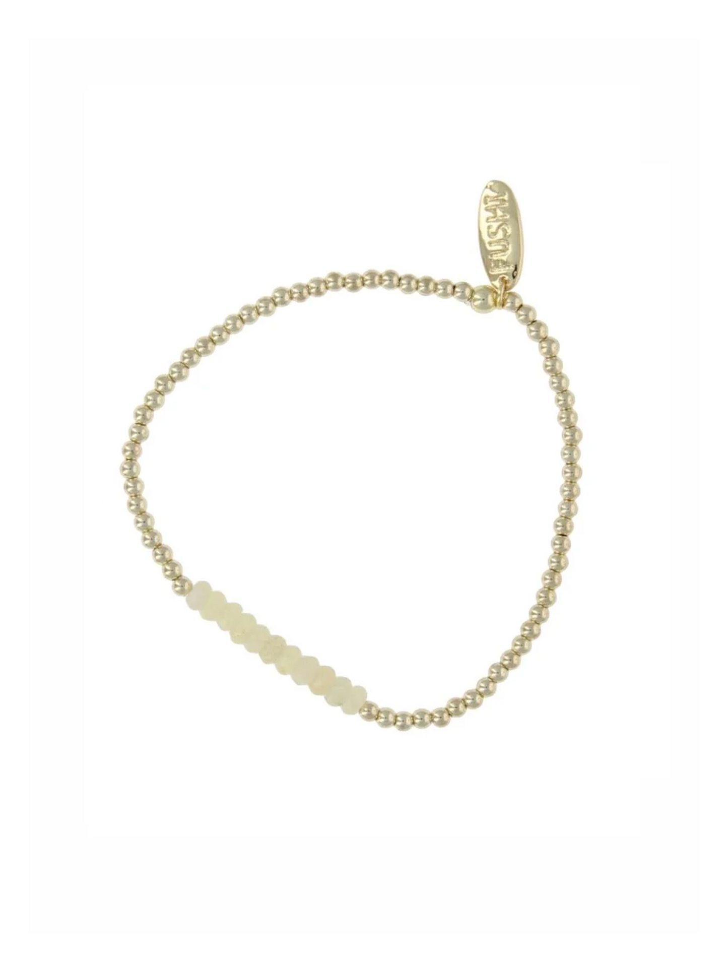 Armband Butteryellow Jade - Gold