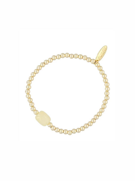 Armband Butteryellow one stone - Gold