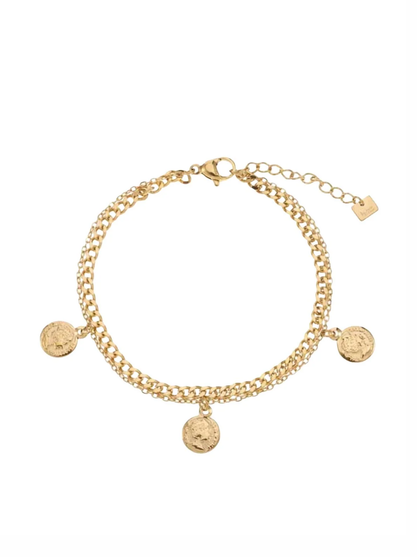 Armband Coins in Chain - Gold