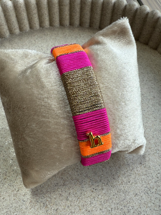 HEBBENN Armband - Neon Pink/Neon Orange