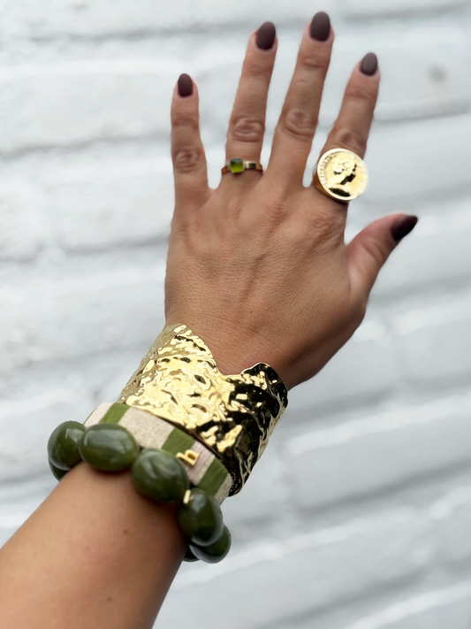 Armband Statement Cuff - Gold