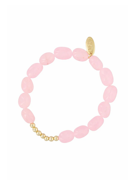 Armband Tumble Stones - Soft pink