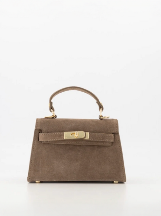 Grace Bag Suède - Taupe
