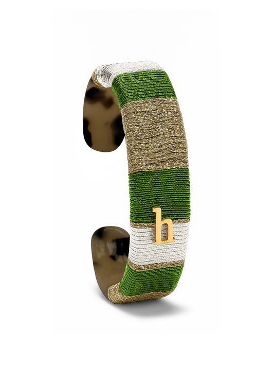 HEBBENN Armband - Alix Green/White