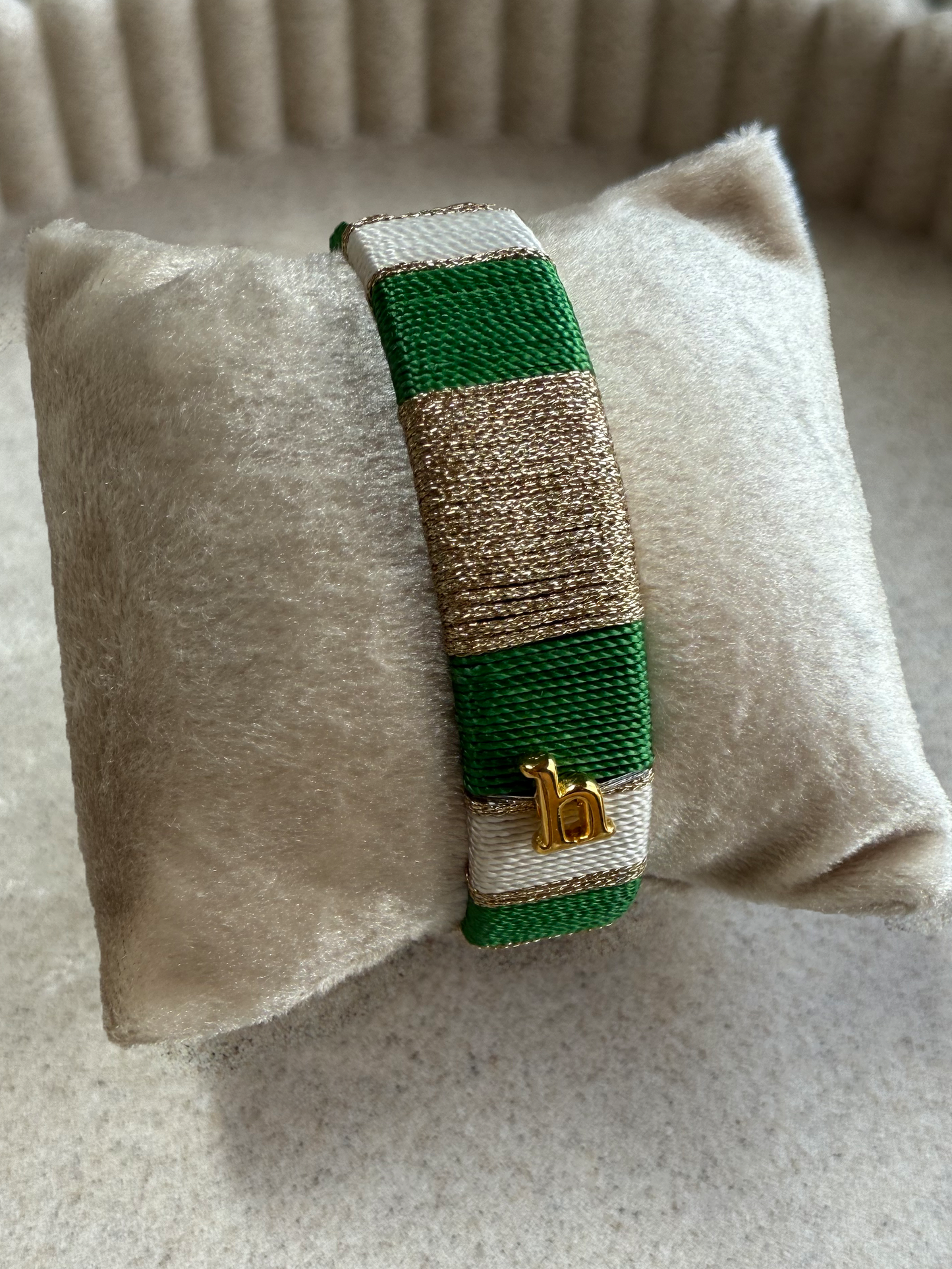 HEBBENN Armband - Alix Green/White