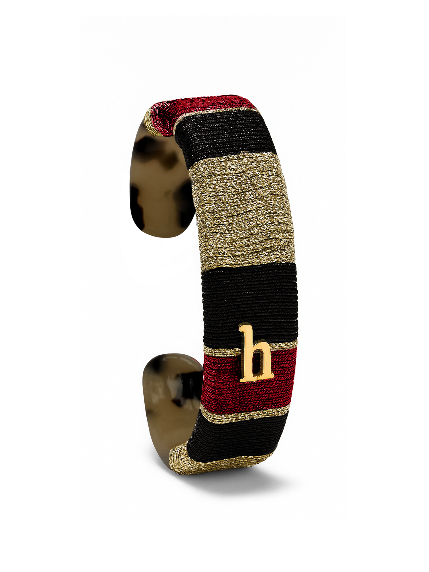 HEBBENN Armband - Black/Burgundy