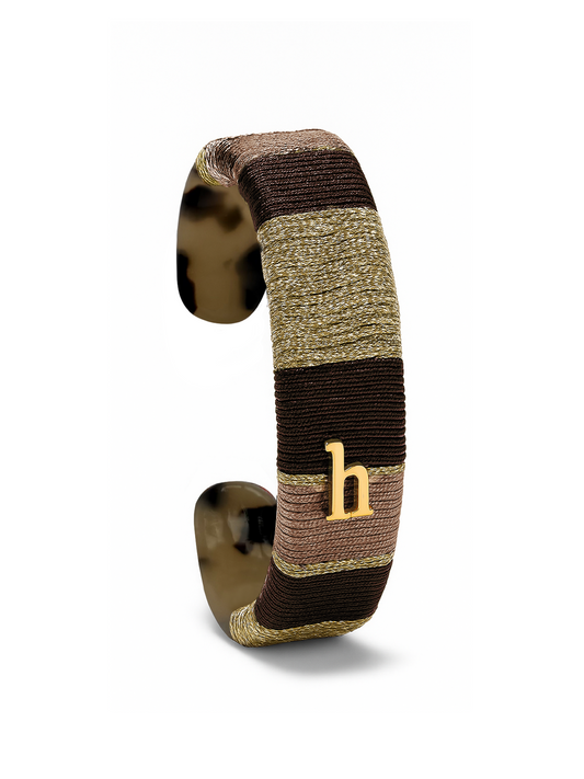 HEBBENN Armband - Dark Brown/Taupe