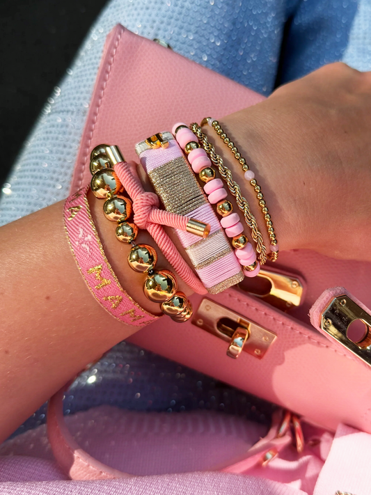 HEBBENN Armband - Light Pink/Sand