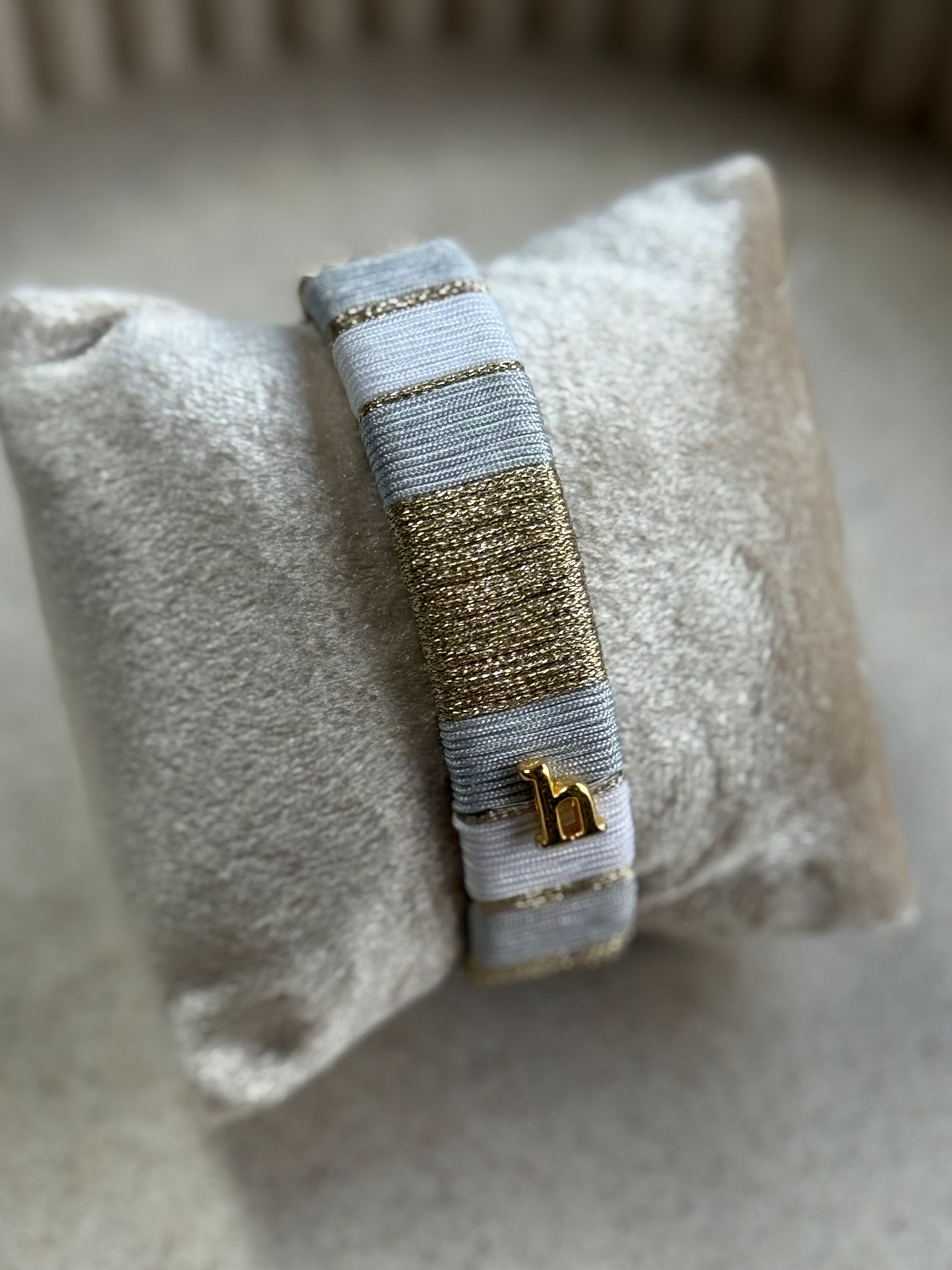 HEBBENN Armband - Light Grey/White