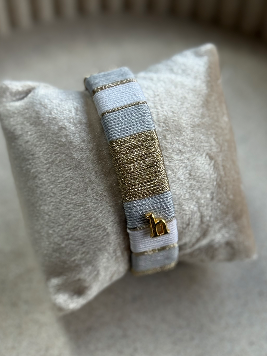 HEBBENN Armband - Light Grey/White