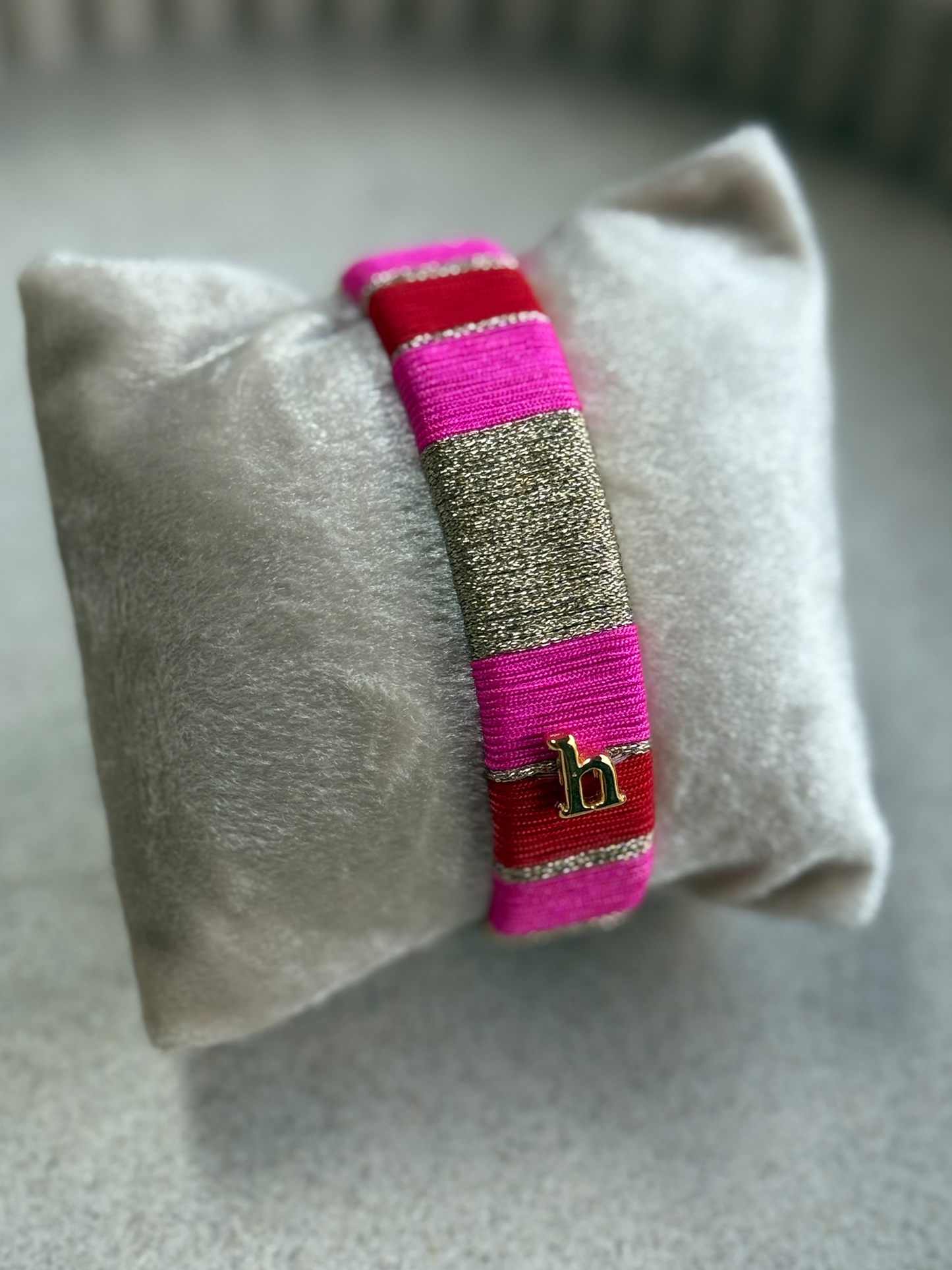 HEBBENN Armband - Hot Pink/Red