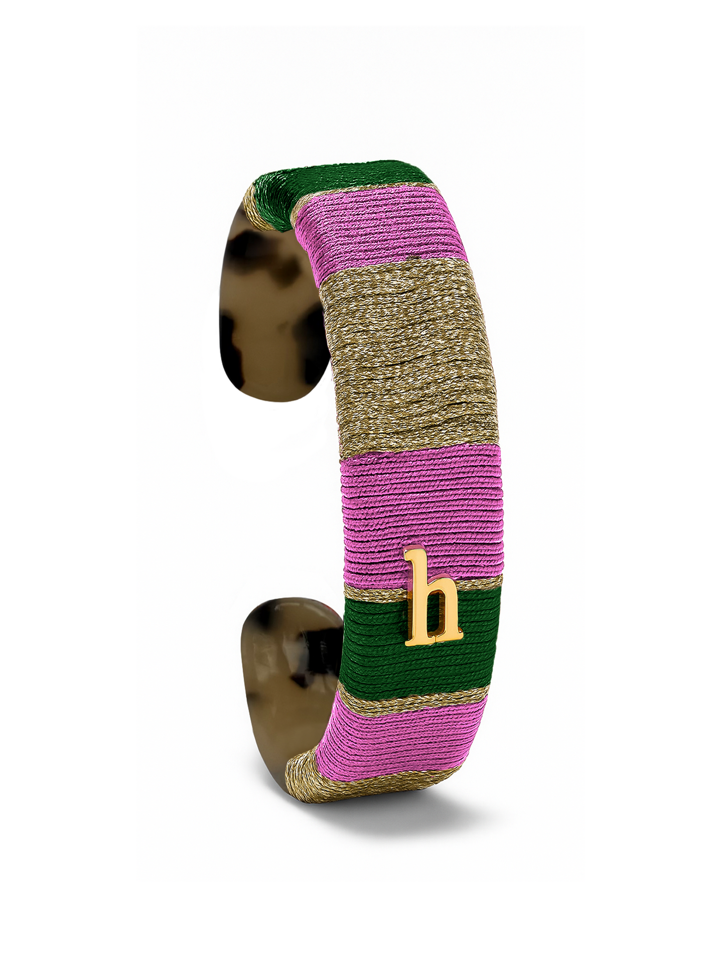HEBBENN Armband - Pink/Esmerald green