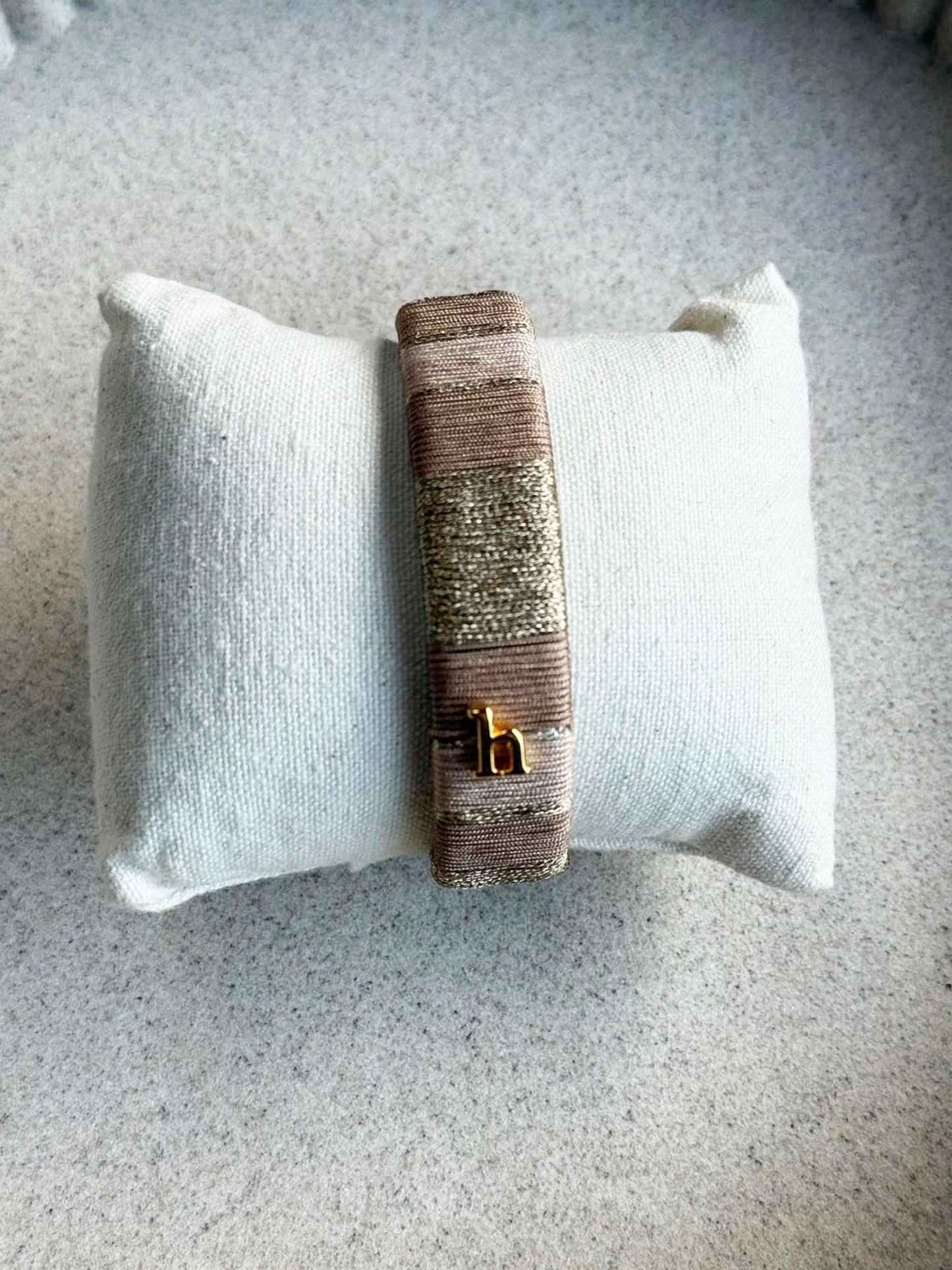 HEBBENN Armband - Taupe/Ivory