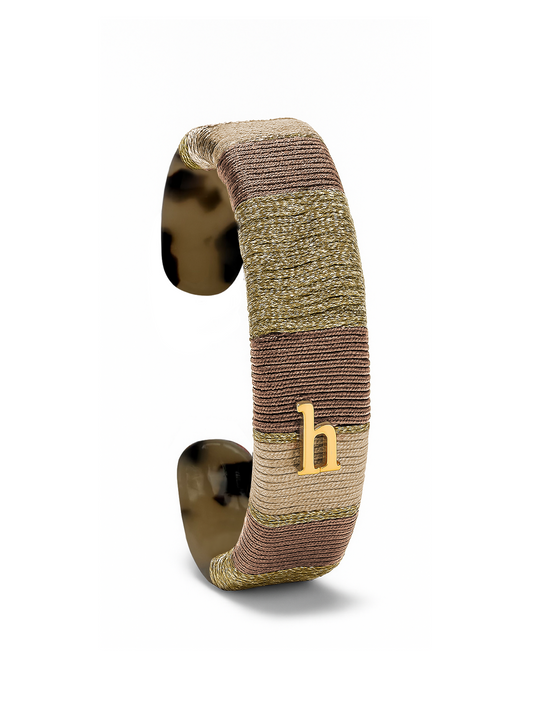 HEBBENN Armband - Taupe/Ivory