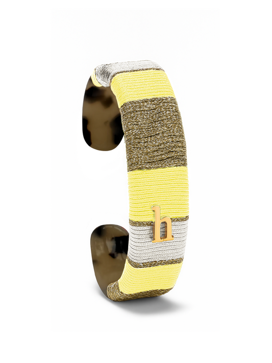HEBBENN Armband - Yellow/White