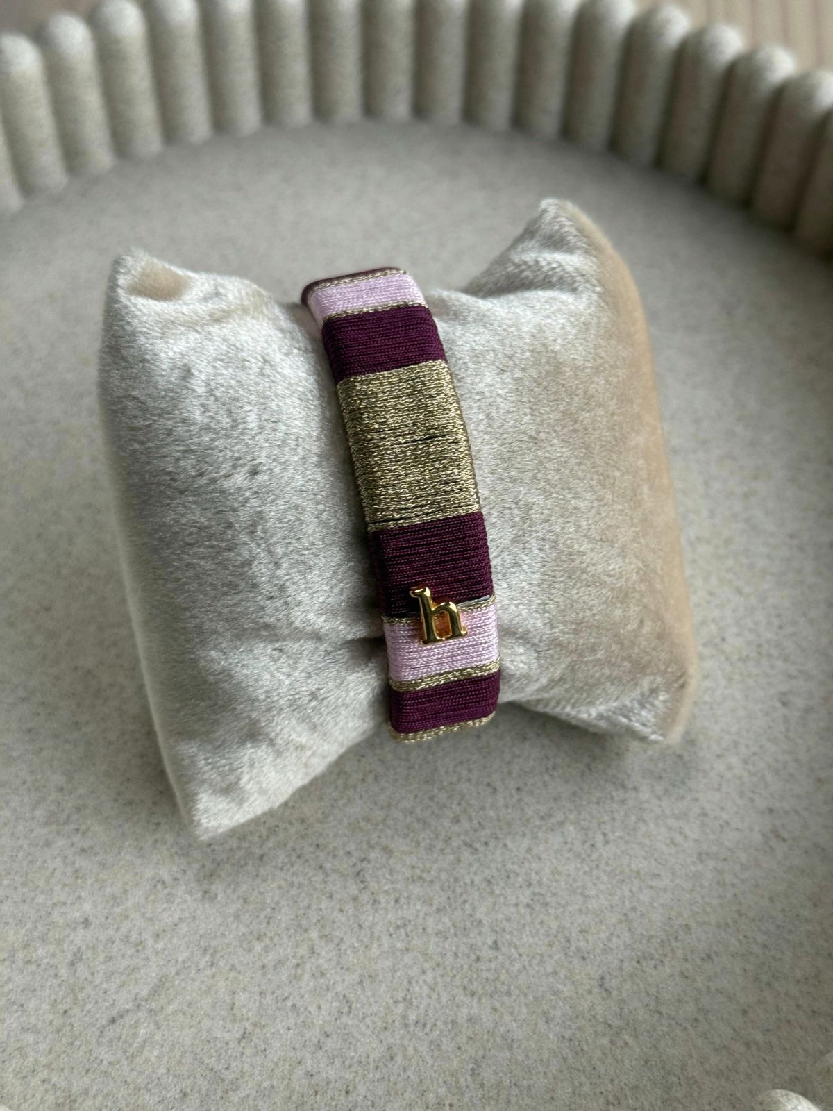 HEBBENN Armband - Dark Purple/Light Pink