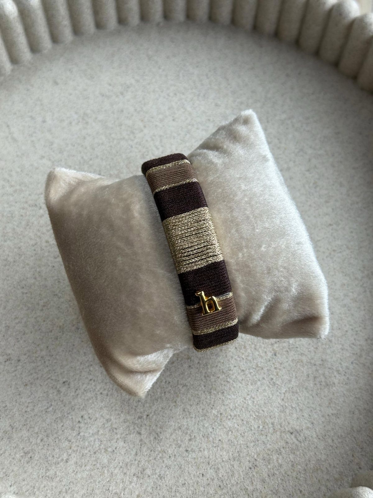 HEBBENN Armband - Dark Brown/Taupe
