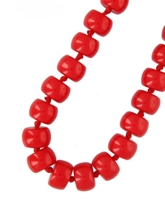Ketting Donut Geknoopt - Red