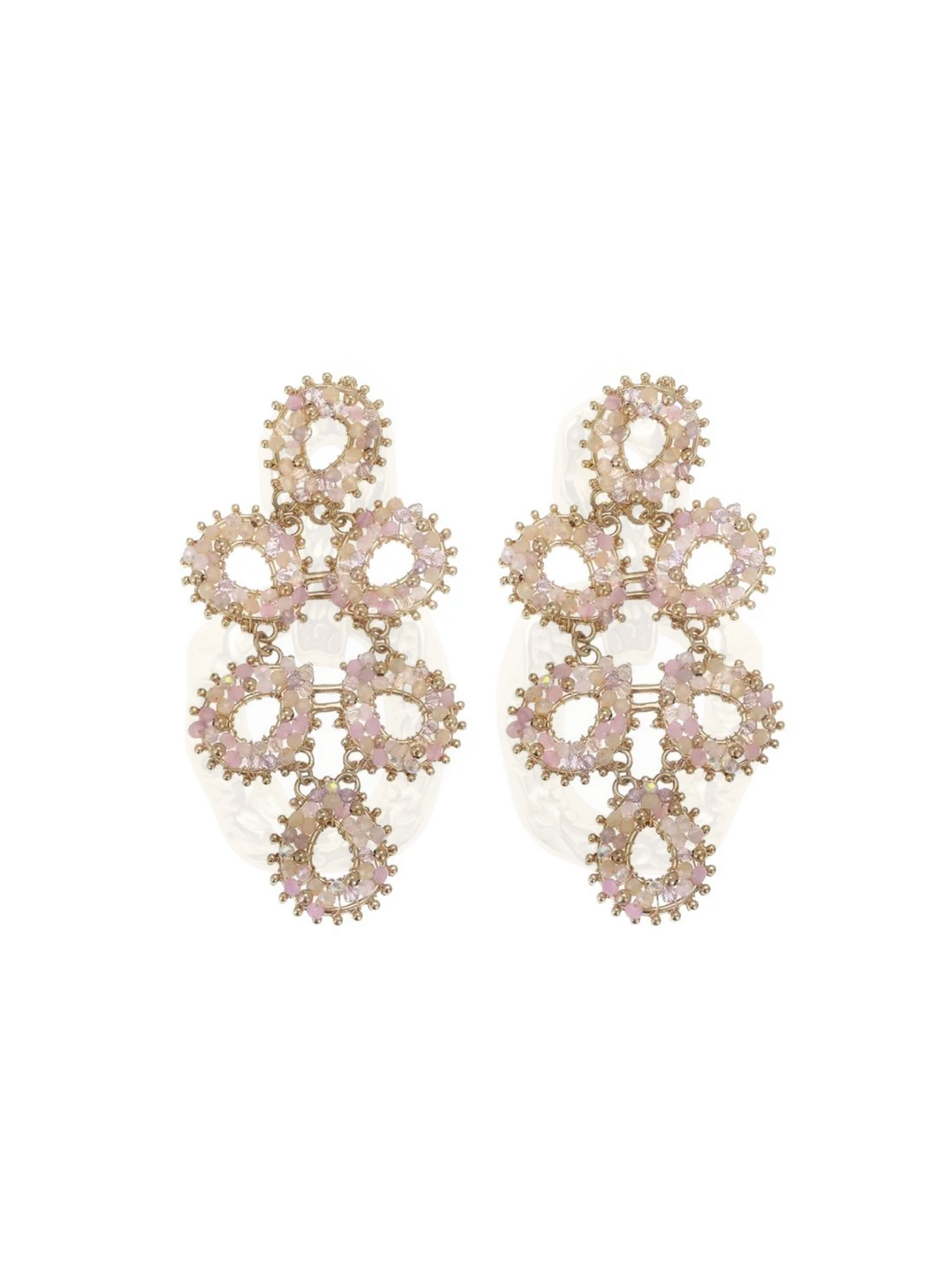 Oorbellen Statement- Soft pink
