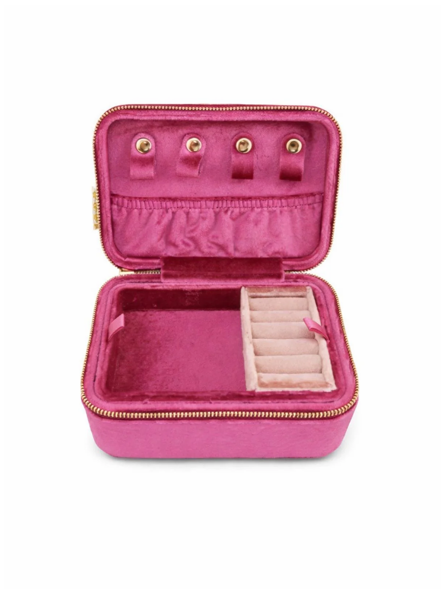 Travel in Style - Velvet Pink HEBBENN Jewelry Box